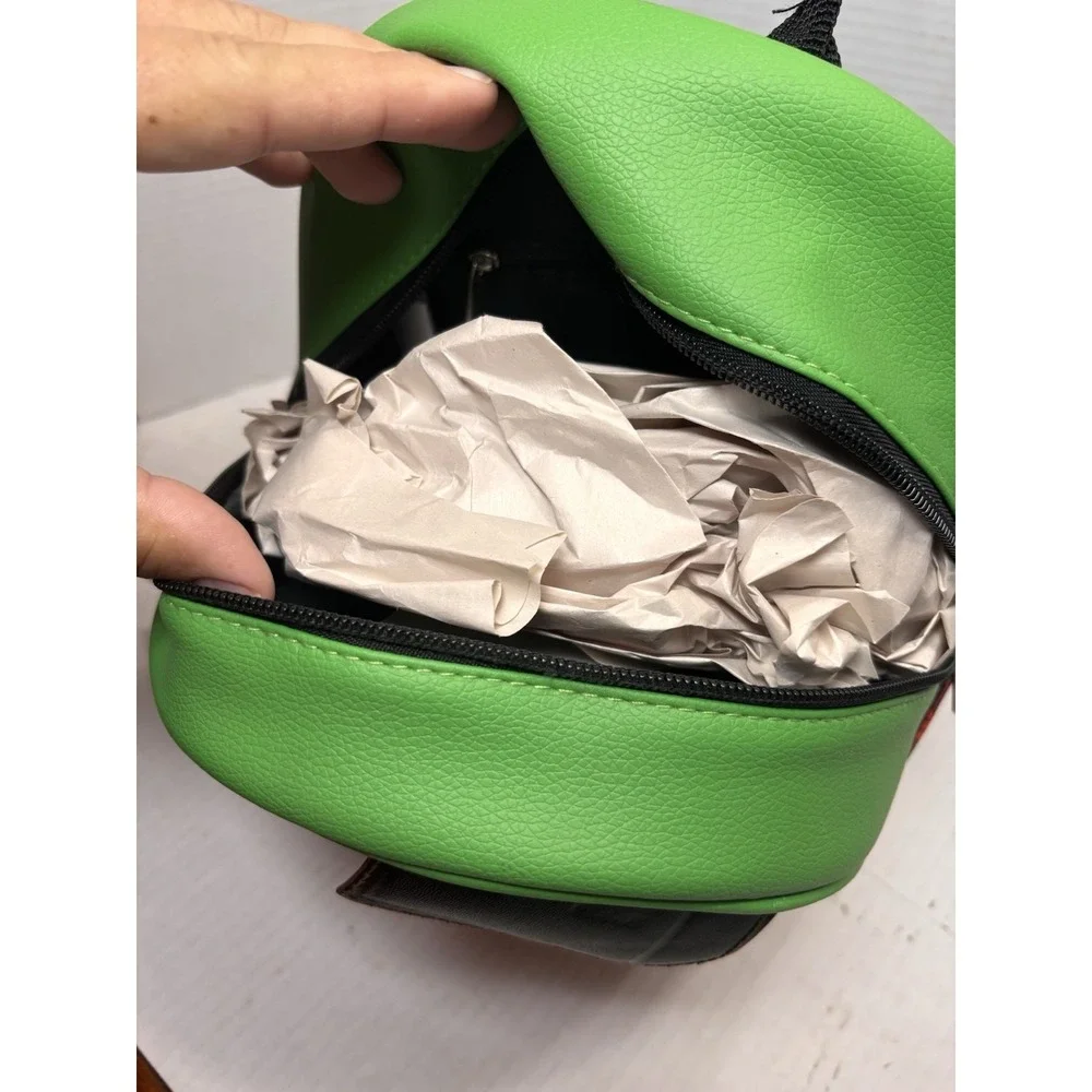 Minecraft Creeper TNT BOOM Mini Backpack‎ Faux Leather Gaming Bag Green NEW!